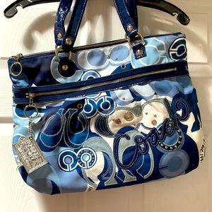 Coach x poppy y2k look large tote bag